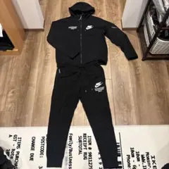 ナイキNIKE 上下スウェットセットアップ　上ジップパーカーL ジョガーパンツM