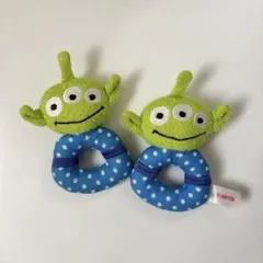 グリーンメン　ベビーおもちゃ2個セット
