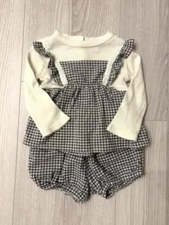 futafuta フタフタ　セットアップ　ギンガムチェック　長袖　90 95