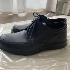 未使用ECCO 日本製24.5EEEブラックレザー ローファーのサムネイル