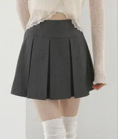 ワイドプリーツスカート