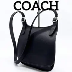 OLD　COACH　クラブタンレザー　ショルダーバッグ　ブラック