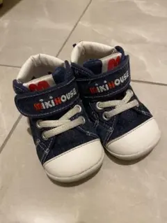 ミキハウス デニム ハイカットスニーカー 13センチ