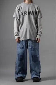 CHANGES Wrangler デニムシャツ リメイクパンツ