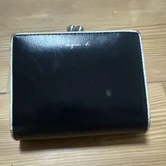 agnes b. 二つ折り財布 がま口 ブラック - メルカリ