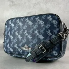 美品✨コーチ カメラバッグ クロスボディ PVC×レザー ホース&キャリッジ