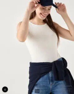 《新品》UNIQLO 極暖ヒートテックリブ ブラタンクトップ ＸL☆