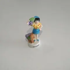 葡萄収穫の女性のフェーブ　フェーヴ　フランス　陶器　ミニチュア