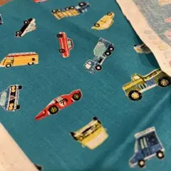 ハンドメイド☆ランチョンマット ピクセルはたらく車ライトグレー