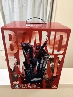 Happyくじ A賞スパイダーマンスイングスタチュー - メルカリ