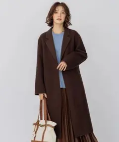 【状態良好】23区 ウールリバー ロングコート 40