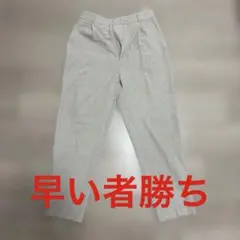 GU グレー スラックス ゴムウエスト　オフィスカジュアル