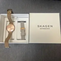 SKAGEN ピンクゴールド レディース腕時計のサムネイル