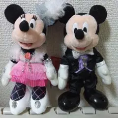 ビッグバンドビート、ミッキー・ミニー15周年 ぬいぐるみバッチ セット