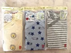 UNIQLO ベビー肌着 半袖60cm 3点セット