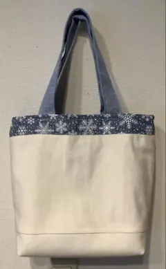 【ハンドメイド】トートバッグ　ミニトートバッグ　デニムリメイク　リバーシブル