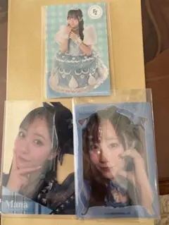 FRUITS ZIPPER 真中まな　クリアカード　シールセット