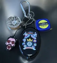 カラビナキーリングキーホルダー　ストリートアメカジ古着Y2K コインケース 10