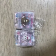 サンリオ パッケージミニチュアコレクション シュガバニ　しろうさ　くろうさ