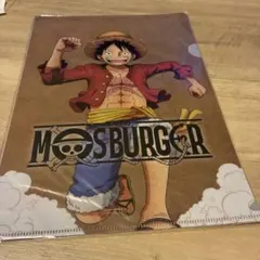 MOS BURGER × ONE PIECE A4クリアファイル