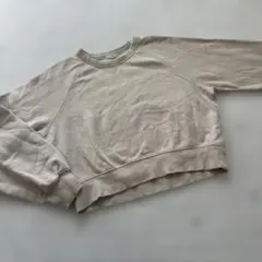 GU ベージュ　スウェット　トレーナー　Sサイズ
