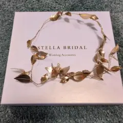 ヘッドドレス ゴールド　ウェディングアクセサリー　STELLA BRIDAL