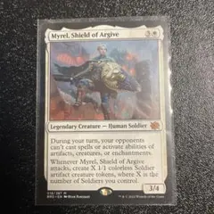 Ｌ*Ｏ様 アルガイヴの盾、ミュレル　ハローfoil 1枚　英語　MTG 018)《アルガイヴの盾、ミュレル/Myrel, Shield of Argive》[BRO] 白R