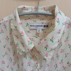 INES DE LA FRESSANGE 花柄長袖シャツ Sサイズ