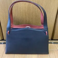 ハンドバッグ　フォーマル　和装　自立　レザー　本革　マルウトーキョー　がま口