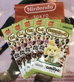 ☆どうぶつの森　amiiboカード　第1弾　5パックセット☆