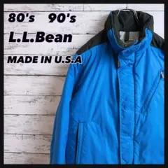 【USA製】80s90sエルエルビーンL.L.Bean短丈中綿ダウンジャケット