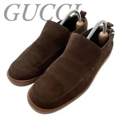 GUCCI グッチ スリッポン ドライビングシューズ スウェード ラウンドトゥ