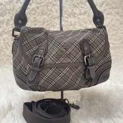 美品＊バーバリーブルーレーベル 2way ショルダーバッグ ハンドバッグ