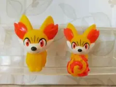 ポケモンキッズ　指人形　フォッコ　キメワザ　2体セット
