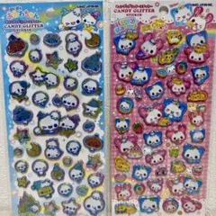 あわわちゃん　キャンディグリッターステッカー　２種セット 正規品