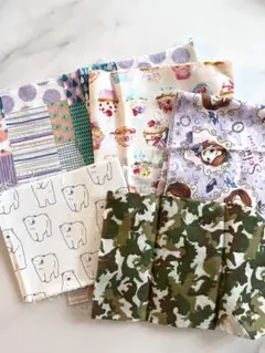 柄もの　はぎれ5種セット