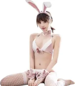 (1)ピンクバニービキニ コスプレ うさぎ セクシー 可愛い バニーガール 衣装