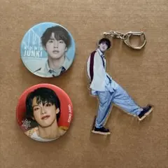 JO1 河野純喜 アクスタ 缶バッジ スイパラ タワレコカフェ