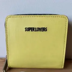 SUPER LOVERS 二つ折りレザー財布 イエロー 平成レトロのサムネイル