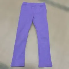 120センチ　裏起毛パンツ　冬　女の子　男の子　紫