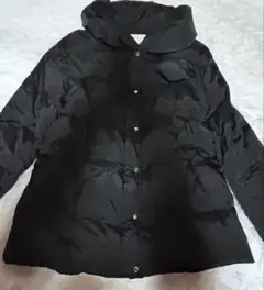 最終　anysisダウンコート　ショートジャケット　金ボタン　女優襟