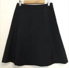 【KUMIKYOKU】スカート(Ｓ)ストライプ ネイビー ひざ丈 シンプル