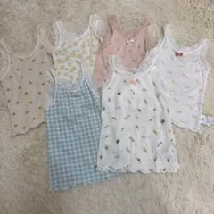 ベビー キャミソール 肌着 80 6枚セット