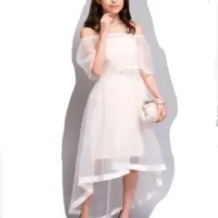 【大幅値下げ！】結婚式❤二次会　花嫁ドレス　オーガンジー