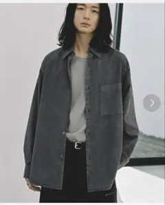 WYM LIDNM 長袖シャツ チャコール Sのサムネイル