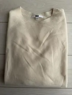 UNIQLO ユニクロ3DカシミヤクルーネックセーターL