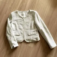 ホワイト ツイード ジャケット　１１号