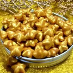 【ハニーゴールド】星形シーリングワックス100粒