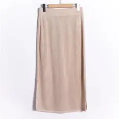 【新品タグ付】　ショコラフィネローブ メッシュニットスカート