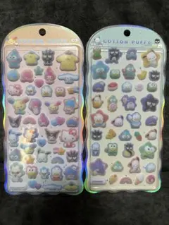 コットンパフィーシール　サンリオ　はぴだんぶい